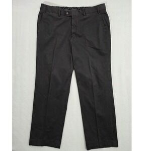 Hiltl Dayne-So Chino Trousers 38/38 Black Cotton‎ Stretch Business Casual Mens